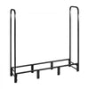 VEVOR Firewood Rack with Waterproof Cover, 4 ft Outdoor Firewood Holder, 1/4 Cord Storage Metal Log Holder, 400lb Max Weight Capacity, Full Covered, Powder-Coated Wood Storage Rack for Fireplace Deck