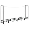 VEVOR Firewood Rack 8ft 1/2 Cord Heavy Duty Outdoor Wood Storage Holder, for Fireplace Patio Deck, 1100 lbs Load Capacity, Carbon Steel Frame Fire Log Stacker Stand, Metal Wood Pile Organizer, Black