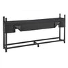 VEVOR Firewood Rack with Waterproof Cover 8ft 1/2 Cord Outdoor Wood Storage, for Fireplace Patio Deck, 2400 lbs Load Capacity Heavy Duty Fire Log Holder Stacker Stand, Metal Wood Pile Organizer, Black