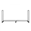 VEVOR Firewood Rack with Waterproof Cover, 8 ft Outdoor Firewood Holder, 1/2 Cord Storage Metal Log Holder, 660lb Max Weight Capacity, Top Covered, Powder-Coated Wood Storage Rack for Fireplace Deck
