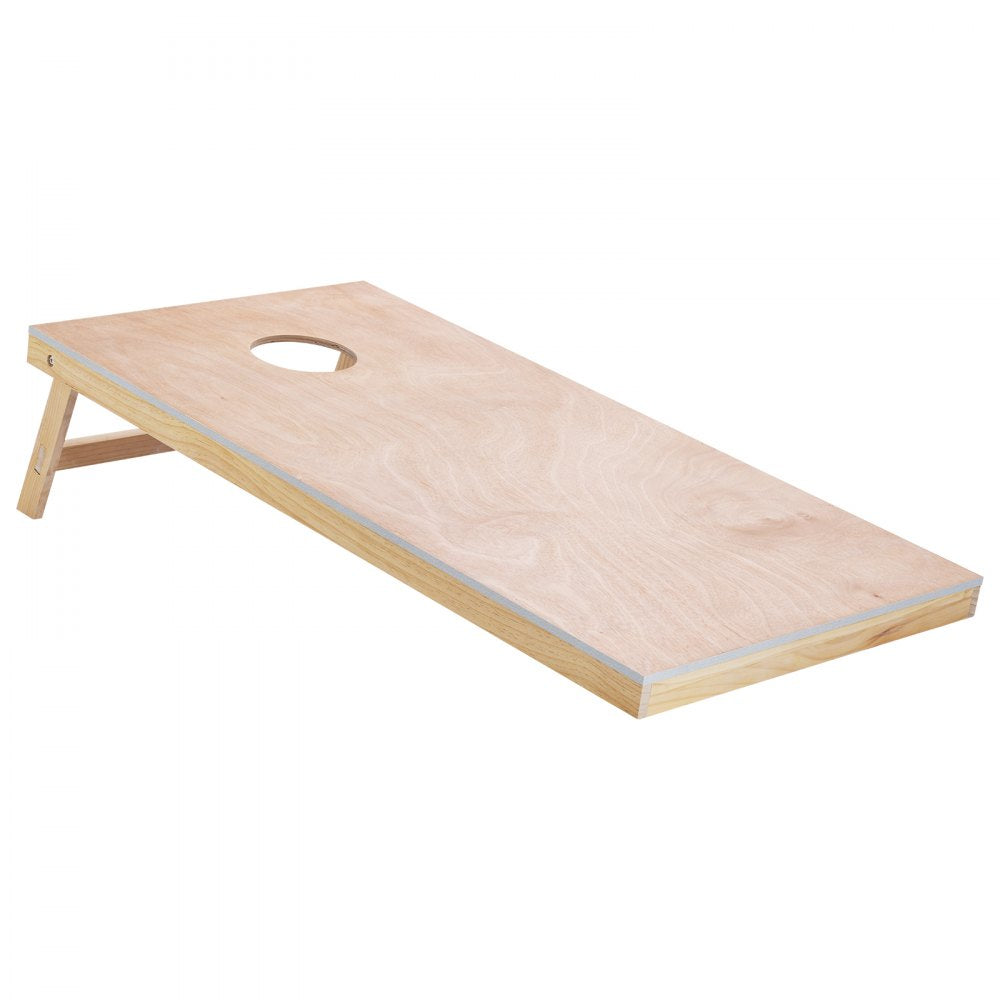VEVOR Cornhole Set, 4x2 ft Corn Hole Game Boards, Solid Wood Portable Toss Board, Indoor and Outdoor Cornhole Play for Adults, Toss Game Include Carrying Case, for Yard, Backyard, Beach, Camping