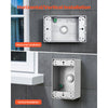VEVOR Outdoor Electrical Box, 4.5 x 2.8 x 2 in, Weatherproof Outlet Junction Box, Suitable 1/2-Inch or 3/4-Inch Electrical Conduit, 18.3 Cu.In Large Capacity Plug Receptacle Protector, 4PCS, Gray