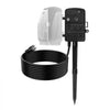 VEVOR Outdoor Power Stake, 25FT Extension Cord, Outdoor Power Strip Weatherproof with Cover, Remote Control Dusk to Dawn Light Timer Waterproof, 6 Outlets, 1875W/15A, for Christmas Lights, Garden