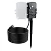 VEVOR Outdoor Power Stake, 25 FT Extension Cord, Outdoor Power Strip Weatherproof with Cover and Overload Protection, 6 Outlets, 15A/1875W, Waterproof Multi-Outlet Yard Stake for Christmas Lights