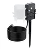 VEVOR Outdoor Power Stake, 25 FT Extension Cord, Outdoor Power Strip Weatherproof with Cover and Overload Protection, 6 Outlets, 15A/1875W, Waterproof Multi-Outlet Yard Stake for Christmas Lights