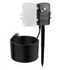 VEVOR Outdoor Power Stake, 50 FT Extension Cord, Outdoor Power Strip Weatherproof with Cover and Overload Protection, 6 Outlets, 15A/1875W, Waterproof Multi-Outlet Yard Stake for Christmas Lights