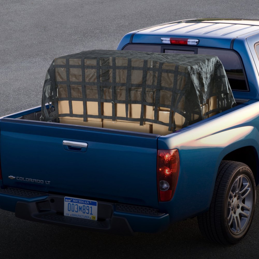 VEVOR Cargo Net, 120 in x 105 in, Heavy Duty Truck Cargo Net for Truck Bed, 4 Adjustable Straps with Carabiners & S-Hooks, Wear-resistant & Weather-proof, Suitable for Pickup, Truck, Jeep, SUV, Boat