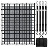 VEVOR Cargo Net, 120 in x 105 in, Heavy Duty Truck Cargo Net for Truck Bed, 4 Adjustable Straps with Carabiners & S-Hooks, Wear-resistant & Weather-proof, Suitable for Pickup, Truck, Jeep, SUV, Boat