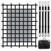 VEVOR Cargo Net, 72 in x 57 in, Heavy Duty Truck Cargo Net for Truck Bed, 4 Adjustable Straps with Carabiners & S-Hooks, Wear-resistant & Weather-proof, Suitable for Pickup, Truck, Jeep, SUV, Boat