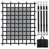 VEVOR Cargo Net, 72 in x 57 in, Heavy Duty Truck Cargo Net for Truck Bed, 4 Adjustable Straps with Carabiners & S-Hooks, Wear-resistant & Weather-proof, Suitable for Pickup, Truck, Jeep, SUV, Boat