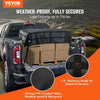 VEVOR Cargo Net, 96 in x 81 in, Heavy Duty Truck Cargo Net for Truck Bed, 4 Adjustable Straps with Carabiners and Rubber Coated Hooks, Durable, Suitable for Pickup, Jeep, Truck, SUV, Boat (Black)