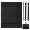 VEVOR Cargo Net, 96 in x 81 in, Heavy Duty Truck Cargo Net for Truck Bed, 4 Adjustable Straps with Carabiners and Rubber Coated Hooks, Durable, Suitable for Pickup, Jeep, Truck, SUV, Boat (Black)