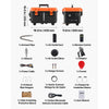 VEVOR Diesel Heater, 8KW, DC 12V/24V, All in One Portable Diesel Air Heater with Remote Control and LCD Screen, Fast Heating Low Noise, 1.1 Gal Fuel Tank for Trucks, Vans, RVs, Campers, and Garages