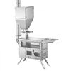 VEVOR Wood Stove Outdoor Pellet Stove with Oven Pellet and Wood Burning, for Outdoor Camping Cooking and Heating, Stainless Steel Body, with Chimney Pipes, Gloves, Carry Bag, and Detachable Shelf