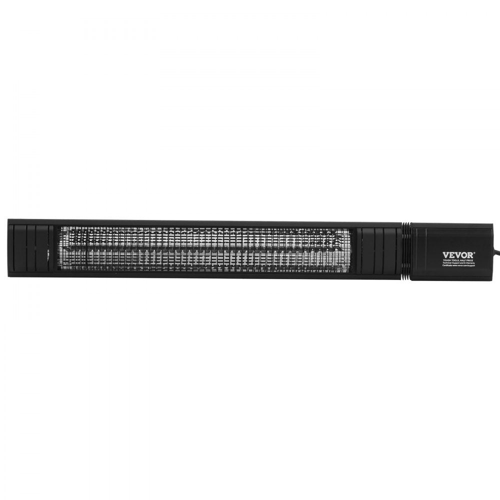 VEVOR Infrared Heater, 1500W Electric Space Infrared Carbon Heater with Remote Control & 9 Speeds & 24h Timer, for Porch,Patio,Dining Room,Studio,Backyard,Garage, Wall Mount Outdoor