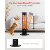 VEVOR Infrared Heater, 1500W Electric Space Heater with Remote Control, 2 Speeds & Easy Operate, Indoor/Outdoor for Patio Bedroom,Studio,Porch,Dining Room,Studio