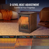 VEVOR Infrared Heater, 1500W Remote Control Electric Space Heater, LED Patio Heater w/ 3 Speeds & Timer & Overheat/Tip-Over Protection & Child Lock, for Bedroom,Living Room,Nursery,Studio,MDF