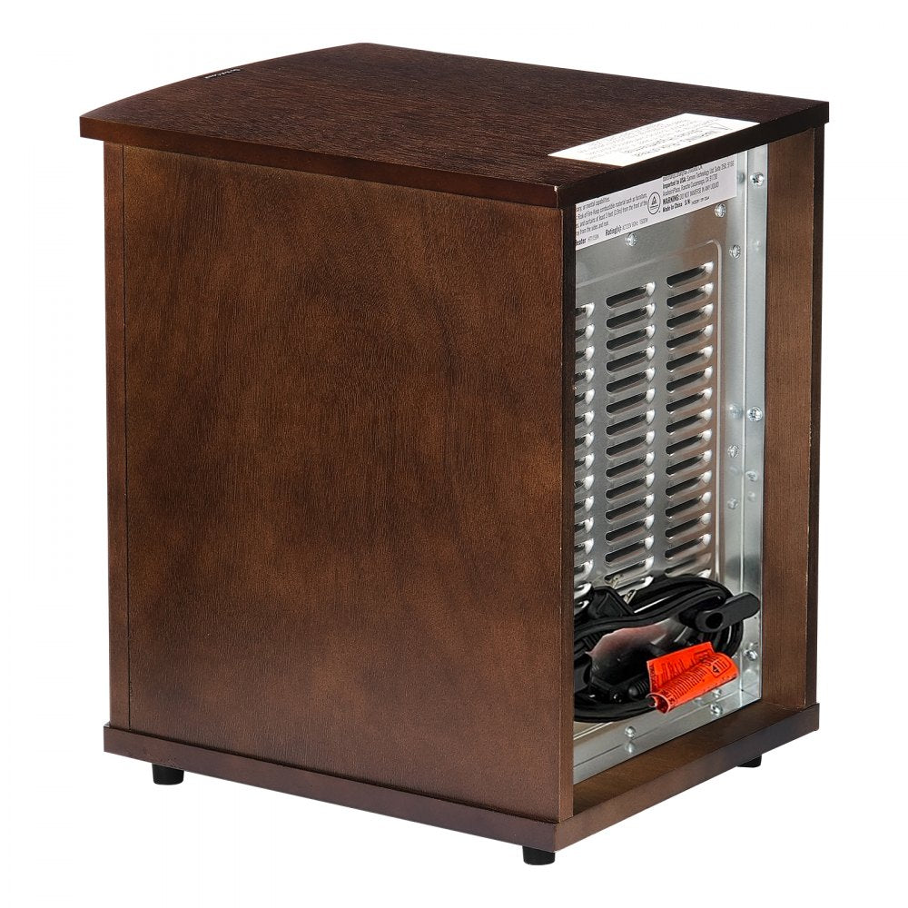 VEVOR Infrared Heater, 1500W Remote Control Electric Space Heater, LED Patio Heater w/ 3 Speeds & Timer & Overheat/Tip-Over Protection & Child Lock, for Bedroom,Living Room,Nursery,Studio,MDF