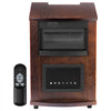 VEVOR Infrared Heater, 1500W Remote Control Electric Space Heater, LED Patio Heater w/ 3 Speeds & Timer & Overheat/Tip-Over Protection & Child Lock, for Bedroom,Living Room,Nursery,Studio,MDF
