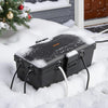 VEVOR Outdoor Electrical Box Waterproof, 9.4 x 4.3 x 2.8 in, IP54 Weatherproof Extension Cord Cover, Large Outlet Connection Box Plug Protector with 6 Cable Entry, for Power Strip, Holiday Light Decor