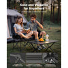 VEVOR Double Camping Chair, Oversized Two Person Camp Chair with 660 lbs Heavy Duty Support, with Dual Cup Holders, Wine Glass Holders, Magazine Straps, Carry Bags for Outdoor, Beach, 1 Pack