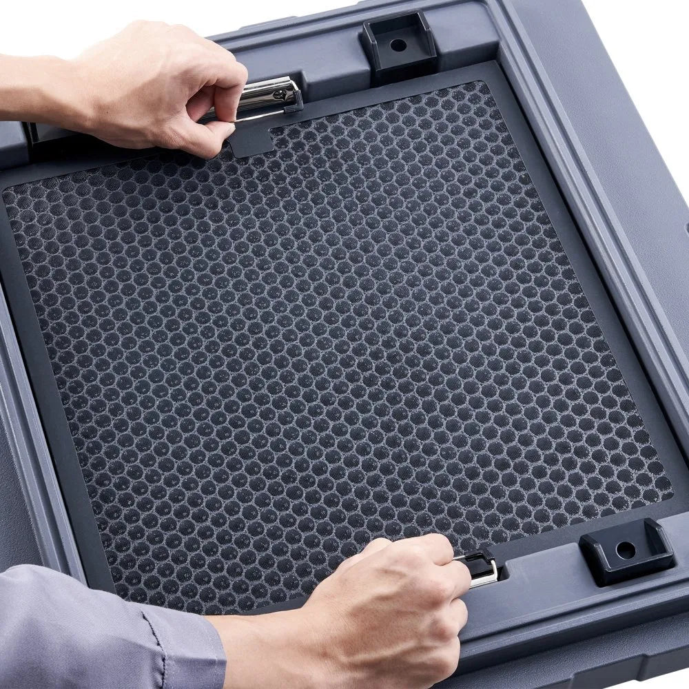 VEVOR Active Carbon Filters, 3 Pack, 15.7'' x 15.7'' Air Filter Replacement, High-efficient Stage 2 Filters Compatible w/ BlueDri & VEVOR Scrubber, Air Purifiers, Water Damage Restoration Equipment