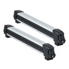 VEVOR Ski & Snowboard Roof Rack, Carry up to 6 Pairs of Skis or 4 Snowboards, 2 PCS Aluminum Universal Car Roof Rack with Lock & Rubber Padding, Carrier for Fishing Rod, Fit Most Slotted Crossbars