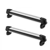 VEVOR Ski & Snowboard Roof Rack, Carry up to 6 Pairs of Skis or 4 Snowboards, 2 PCS Aluminum Universal Car Roof Rack Top Holder with Lock and Rubber Padding for Fishing Pole Rod, Fit Most Crossbars