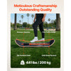 VEVOR Balance Board, Wobble Board Trainer for Adults, Premium Wooden Curved Balance Training Equipment, Compact & Lightweight for Core Workouts, Standing Desk Exercise, Home Gym, Yoga, Black & Orange