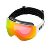 VEVOR Frameless Ski Goggles, Spherical Lens with Pink Revo Coating, OTG Anti fog Snow Goggles for Men Women Youth, TPU Frame & Ventilation Structure, Suitable for Skiing, Skating, Snowboarding