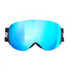 VEVOR Frameless Ski Goggles, Spherical Lens with Blue Revo Coating, OTG Anti fog Snow Goggles for Men Women Youth, TPU Frame & Ventilation Structure, Suitable for Skiing, Skating, Snowboarding