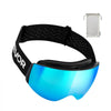 VEVOR Frameless Ski Goggles, Spherical Lens with Blue Revo Coating, OTG Anti fog Snow Goggles for Men Women Youth, TPU Frame & Ventilation Structure, Suitable for Skiing, Skating, Snowboarding