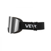 VEVOR Frameless Ski Goggles, Magnet Cylindrical Lens with Silver Mirror Revo Coating, OTG Anti fog Snow Goggles for Men Women, TPU Frame & Ventilation Structure, Fit for Skiing, Skating, Snowboarding