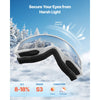 VEVOR Ski Goggles, Cylindrical Lens with Pink Revo Coating, OTG Anti fog Snow Goggles for Men Women Youth, TPU Frame & Ventilation Structure, Suitable for Skiing, Skating, Snowboarding, Cycling