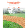 VEVOR Wooden Garden Pathway, 7 ft x 17 in, Non-Slip Curved Garden Walkway, Roll Out Cedar Outdoor Walkway Path with Wire Rope Connection, Decorative Lawn Paver for Backyard Boardwalk Wedding Party