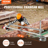 VEVOR Chainsaw Mill, Portable Sawmill 14"-48" Guide Bar, Galvanized Steel Chainsaw Planking Mill with 0.2"-11.81" Cutting Thickness, Wood Lumber Cross Cutting Saw Mill for Builders and Woodworkers