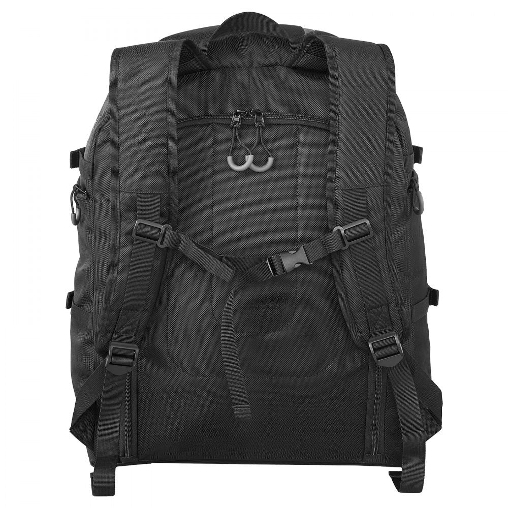 VEVOR Ski Boot Bag, 70L, Snowboard Boots Travel Backpack for Men Women, with Waterproof Exterior & Bottom, Durable 1680D Oxford, Bag for Skis, Snowboard, Helmet, Goggles, Gloves, Accessories (Black)