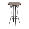 VEVOR Outdoor Round Bar Table, 23.7 in Counter Bar Height Bistro Table, Patio Dining Tables with Easy-to-Clean Top & Sturdy Metal Frame, Indoor High Top Pub Tables for Small Places, Kitchen