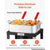 VEVOR 18 Qt Fish and Wing Fryer Aluminum Propane Boiler Kit Double Basket, Outdoor Cooker for Fish, Fries, Chicken Wings, Shellfish, and Crab, Seafood Cooking Pot with Stand, Handle, 54,000 BTU Burner