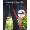 VEVOR Garden Fork, 4-Tine Gardening Pitchfork with Fiberglass Handle, 45 in Heavy Duty Digging Fork with Y Grip, Forged Steel Spading Fork for Hay Potato Composting Transplanting Aeration