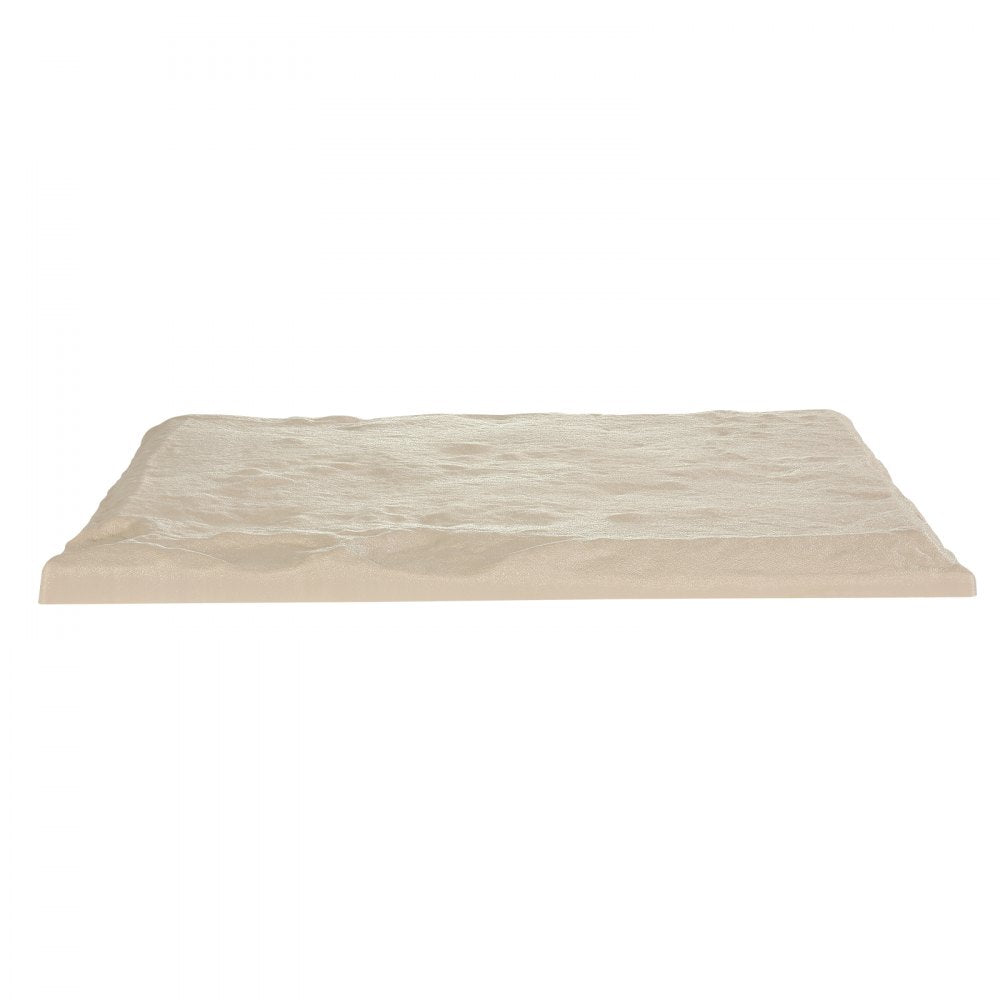 VEVOR Garden Stepping Stones, 16Pcs 15.5 x 15.5 in, Decorative Stepping Stones with Stakes, Weather-Resistant Plastic Pathway Pavers, Smooth Surface, Outdoor Walkway for Lawn Patio Landscape, Beige