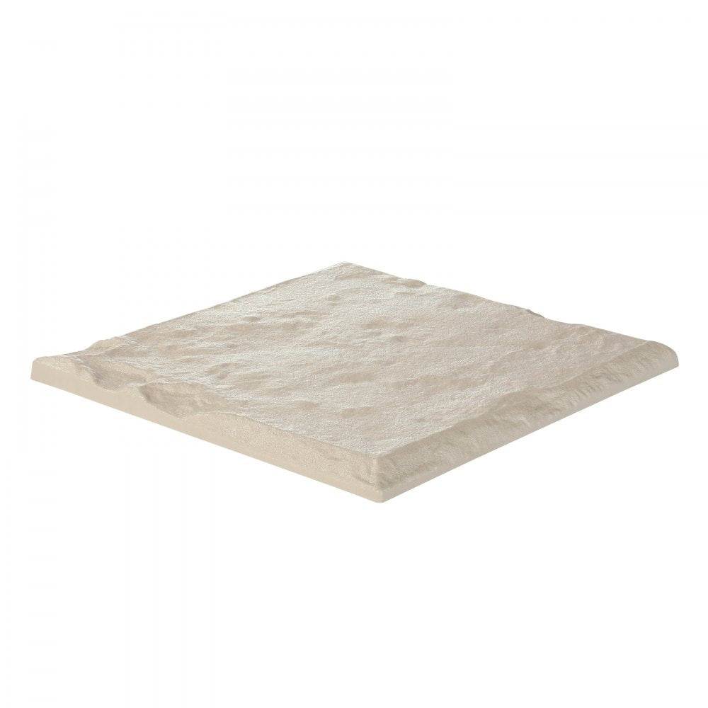 VEVOR Garden Stepping Stones, 16Pcs 15.5 x 15.5 in, Decorative Stepping Stones with Stakes, Weather-Resistant Plastic Pathway Pavers, Smooth Surface, Outdoor Walkway for Lawn Patio Landscape, Beige