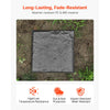 VEVOR Garden Stepping Stones, 16Pcs 15.5 x 15.5 in, Decorative Stepping Stones with Stakes, Weather-Resistant Plastic Pathway Pavers, Smooth Surface, Outdoor Walkway for Lawn Patio Landscape, Grey