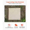 VEVOR Garden Stepping Stones, 8Pcs 15.5 x 15.5 in, Decorative Stepping Stones with Stakes, Weather-Resistant Plastic Pathway Pavers, Smooth Surface, Outdoor Walkway for Lawn Patio Landscape, Beige