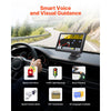 VEVOR GPS Navigator for Car, 7 inch Touch Screen 16GB GPS Navigation System with Lifetime Map Updates, Voice Turn-by-Turn Guidance, Speed and Red Light Warning, Custom Truck Routing, for Car Truck RV
