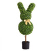VEVOR Artificial Topiary Bunny-Shape Boxwood Ball, 2 Set 36 inch Faux Boxwood Plant Balls, Fake Silk Tree Look Real, Easy Assembly for Decor Front Porch Outdoor Patio Garden Balcony Backyard Indoor