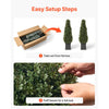 VEVOR Artificial Boxwood Topiary 3.3 Ft Set of 2 with Sturdy Pot Greenery, Premium PE Fake Trees, Year-Round Indoor & Outdoor Faux Green Plant for Front Door, Entryway, Porch, Balcony, Patio, Garden