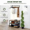VEVOR 2 pcs. Artificial Boxwood Tower Topiary Spiral Artificial Plant 122cm high Decorative Plant Green Plastic PE Iron Topiary Plants incl. 10 pcs. Replacement Leaves