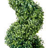 VEVOR 2 pcs. Artificial Boxwood Tower Topiary Spiral Artificial Plant 122cm high Decorative Plant Green Plastic PE Iron Topiary Plants incl. 10 pcs. Replacement Leaves