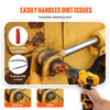 VEVOR Grease Gun Coupler, 10000 PSI High Pressure, 3-Jaw Locking, Quick Release Grease Gun Tip with Hose/Zerk Fittings Cleaner/Extension Needles, Compatible with All Grease Guns 1/8" NPT Fittings